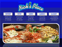 Tablet Screenshot of nicksplaceonline.com